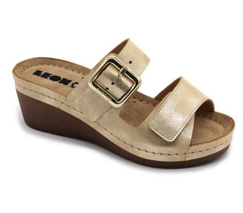 Leon Comfort női papucs - 1110 arany