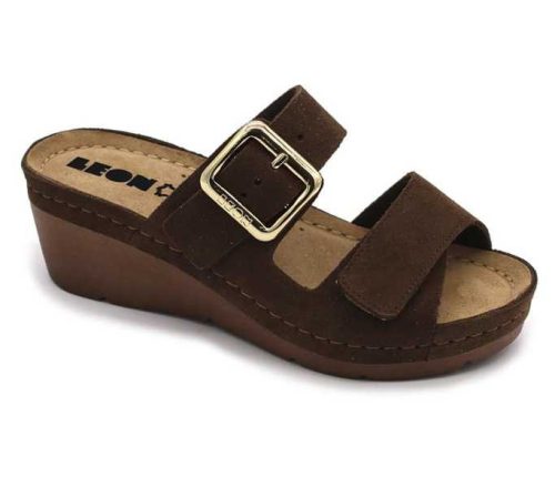 Leon Comfort női papucs - 1110 barna