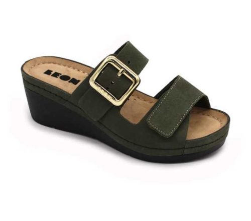 Leon Comfort női papucs - 1110 zold