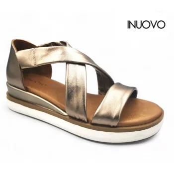 Inuovo női szandál - 113012 Metal-ash