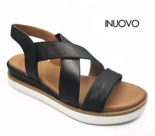 Inuovo női szandál - 113015 Black 25