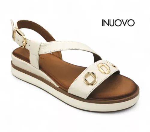 Inuovo női szandál - 113127 Crema