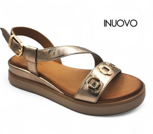 Inuovo női szandál - 113127 Metal-ash