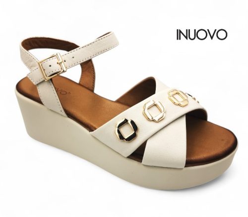 Inuovo női szandál - 123127 Crema