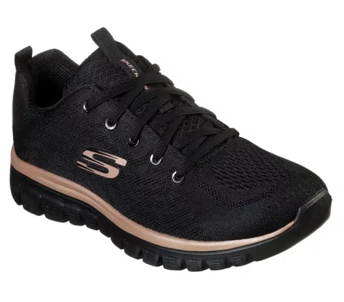 Skechers női cipő - 12615-BKRG