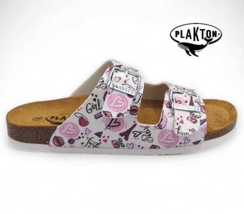 Plakton női papucs - 180010-Blanco