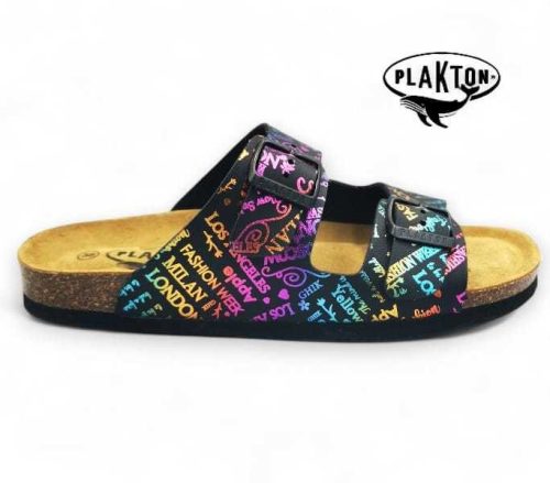 Plakton női papucs - 180010-Negro-6514