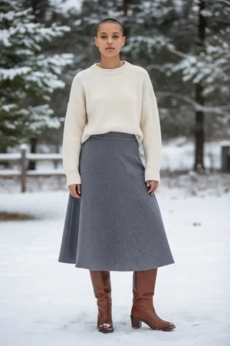 Key Fashion női szoknya - 25670WSZ-szurke