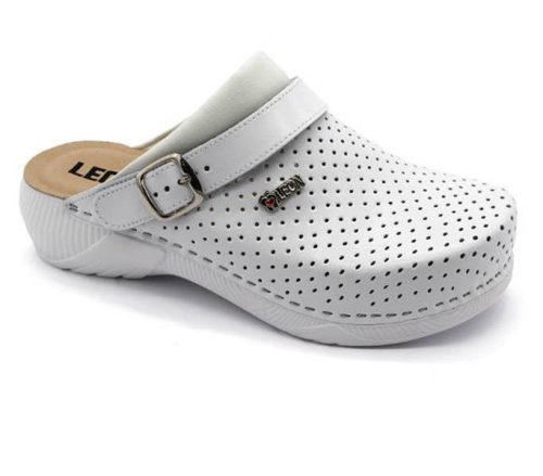 Leon Comfort női papucs - 3300 fehér