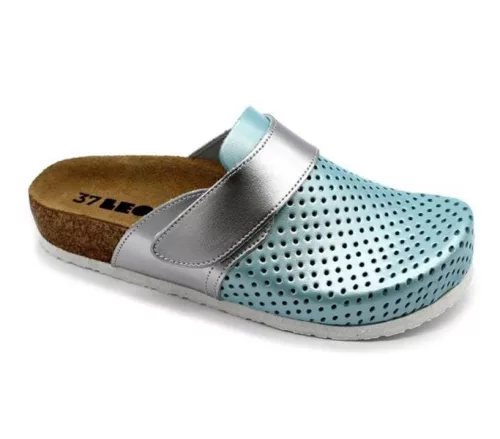 Leon Comfort női papucs - 4251 Menta-ezust