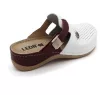 Leon Comfort női papucs - 901 Fehér/Piros