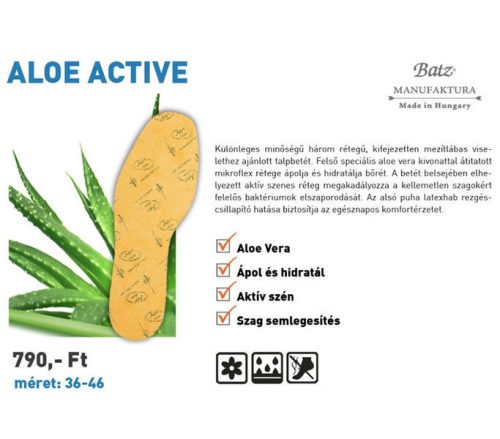 Batz talp betét unisex Talpbetét - 902 Aloe Active