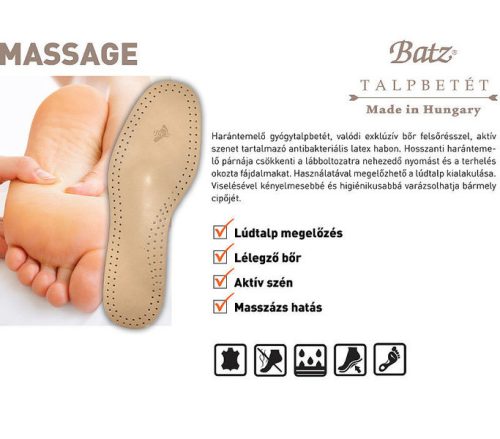 Batz talp betét unisex Talpbetét - 945 massage