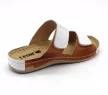 Leon Comfort női papucs - 952 White/Brown