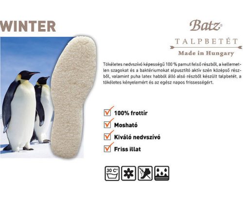 Batz talp betét unisex Talpbetét - 985 Winter