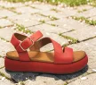 Inuovo női szandál - A96001 Raspberry