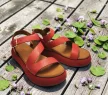 Inuovo női szandál - A96001 Raspberry