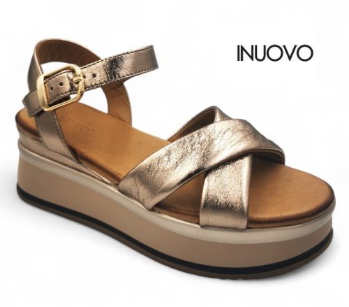 Inuovo női szandál - A98018 Metal-ash