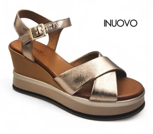 Inuovo női szandál - B37003 Metal-ash