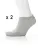 Dorko unisex zokni - Sneaker Sport Socks 2 Prs