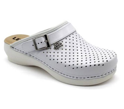 Leon Comfort női papucs - PU 101 Fehér