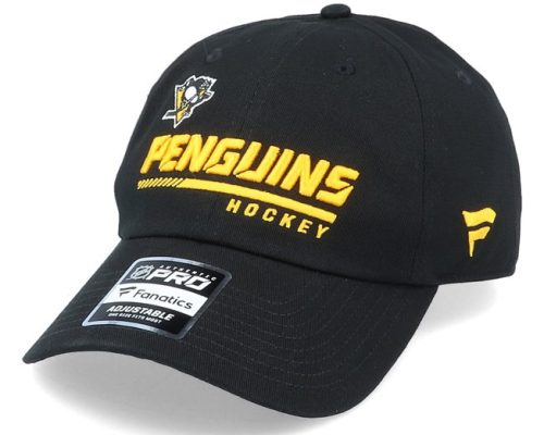 Fanatics Pittsburgh Penguins Authentic Pro Locker Room Unstructured Adjustable Cap Black-OS Női sapka - SM-19JU127A2GTHCD