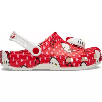   Crocs Hello Kitty Red Classic Clog Női papucs - SM-210575-90H
