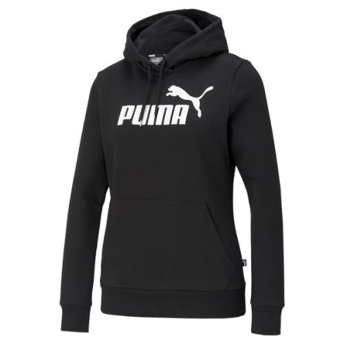 Puma ESS Logo Hoodie FL Puma Black Női pulóver - SM-586788-01
