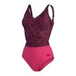 Speedo EVIE PT 1PC AF RED/PURPLE (UK) Női fürdőruha - SM-8-00306115106