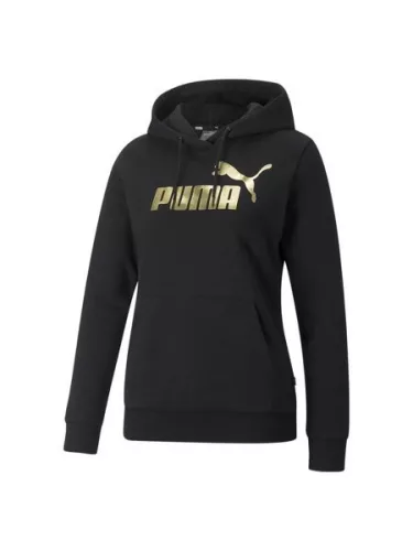 Puma ESS+ Metallic Logo Hoodie Női pulóver - SM-849958-01