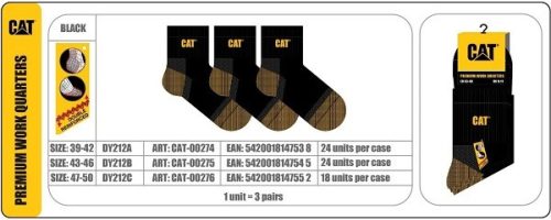 Caterpillar CAT DY212C Premium Rvid Munkazokni Női zokni - SM-BL-00276