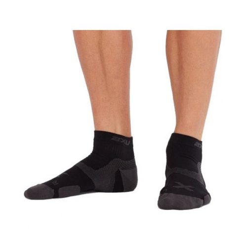 2XU Vectr Cushion 1/4 Crew Socks Női zokni - SM-UA5048e-BLK-TTM