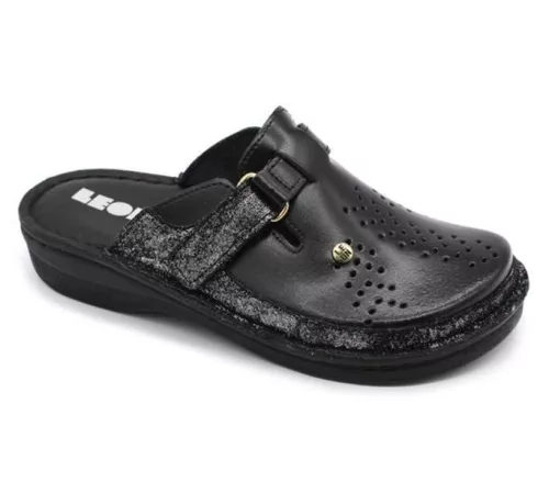 Leon Comfort női papucs - V261 Fekete