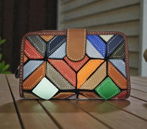 Női pénztárca - p602-5rombarna_NS