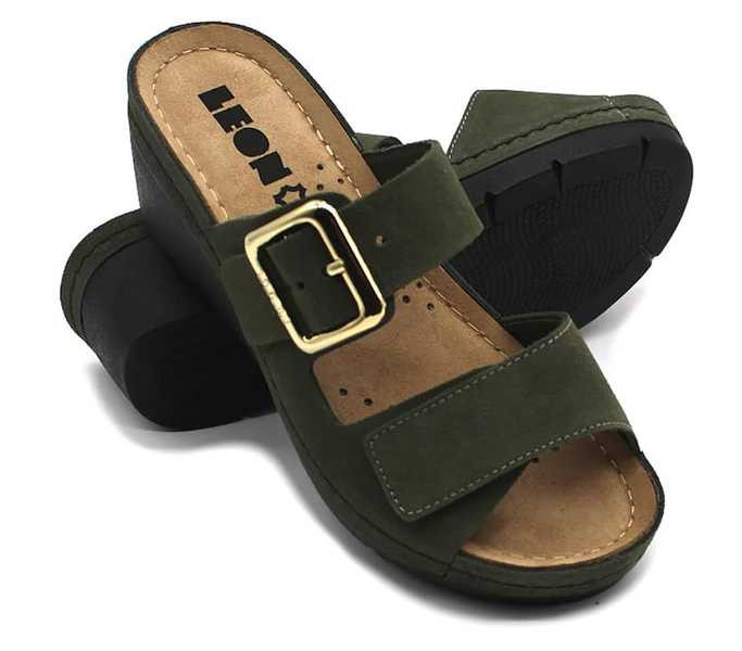 Leon Comfort női papucs - 1110 zold
