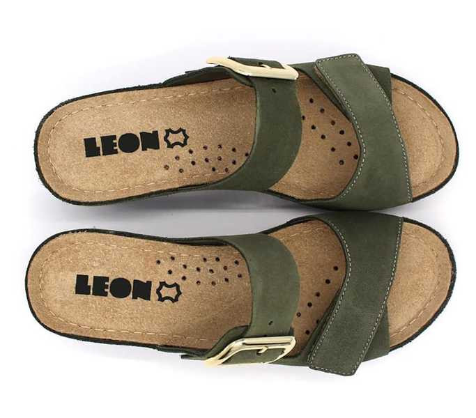 Leon Comfort női papucs - 1110 zold