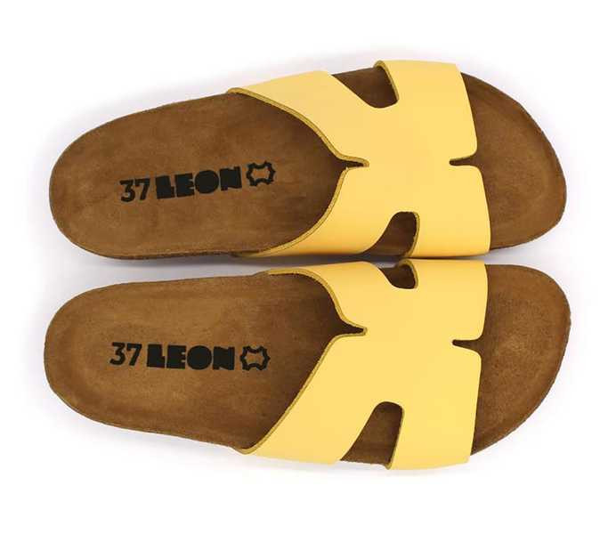 Leon Comfort női papucs - 4054 sarga