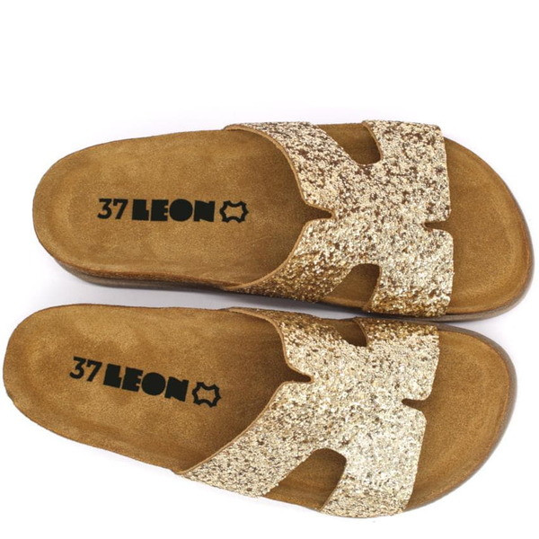 Leon Comfort női papucs - 7030 arany