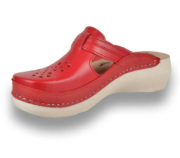 Leon Comfort női papucs - Pu 156 Piros