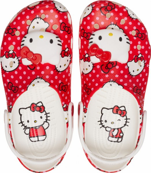 Crocs Hello Kitty Red Classic Clog Női papucs - SM-210575-90H