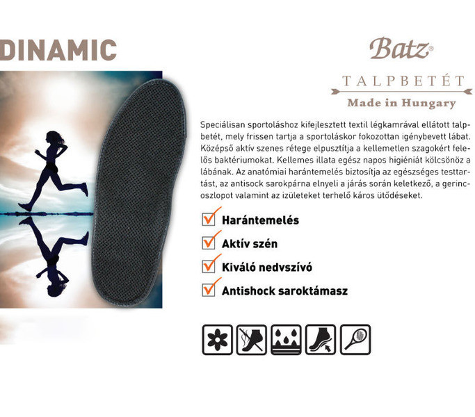 Batz talp betét unisex Talpbetét - 925 Dinamic